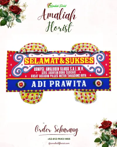Karangan Bunga Ucapan Selamat di Aketobololo